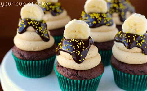 Chocolate Banana Peanut Butter Cupcakes Your Cup Of Cake