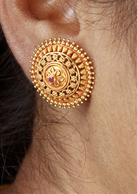 Gold Earrings For Women Gold Earrings For Women 22k Gold Earrings Gold Earrings Indian