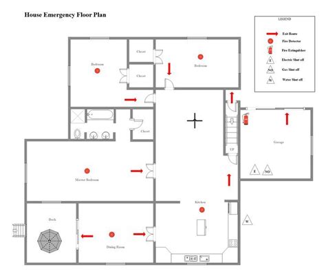 House Emergency Floor Plan Edrawmax Free Editable Template