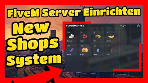 Fivem Server Einrichten 510 New FiveM ESX QBCore Shops System