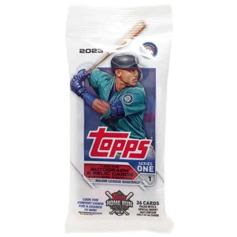 MLB Topps 2023 Series 1 Baseball Trading Card RETAIL Pack 16 Cards - ToyWiz