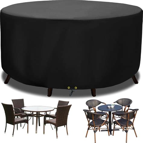 Funshot Round Garden Furniture Covers Waterproof Windproof Anti UV