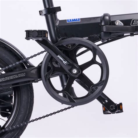 Ecosmo 16 Alloy Folding Commuter Electric Bike Black