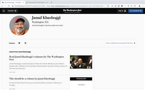 Khashoggi's profile picture on WaPo is awfully similar to his only