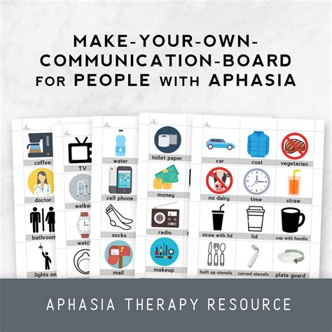 Make Your Own Communication Board For People With Aphasia Therapy