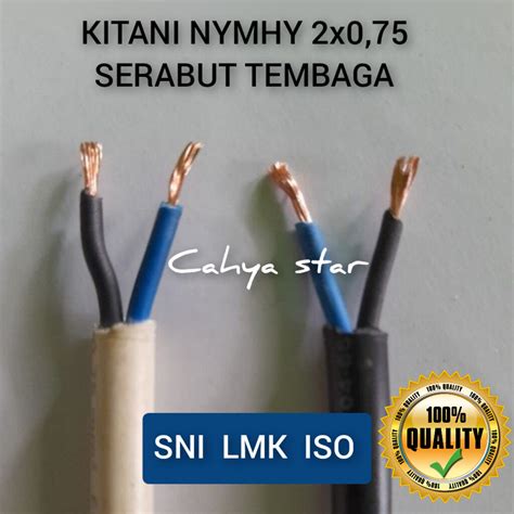 Kabel Listrik KITANI Nymhy 2x0 75 Serabut Full Tembaga Eceran Lazada