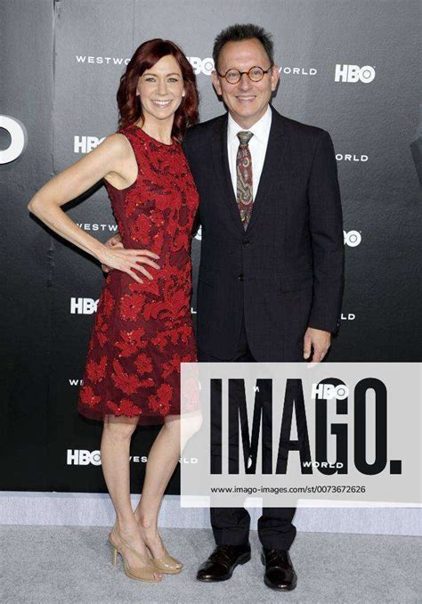 Carrie Preston And Husband Michael Emerson Westworld Series Premiere