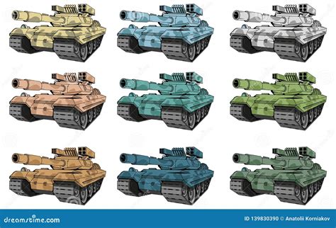 Tank Armata Cartoon Vector | CartoonDealer.com #69654157