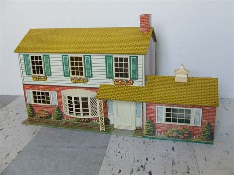 Vintage Doll House Metal Bungalow 1950s 1960s Miniature House Etsy