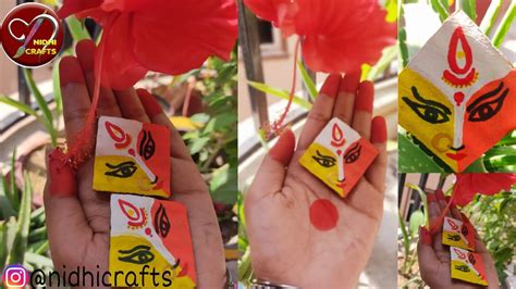 Diy Maa Durga Face Cardboard Craft Ideas Navratri Activitydurga Puja