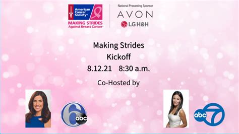 2021 Making Strides Against Breast Cancer Kickoff Event Youtube