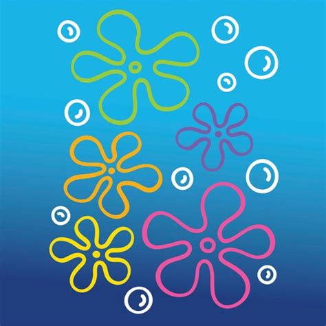 Bikini Bottom Flowers Svg Eps Cricut Silhouette Flower Svg Etsy