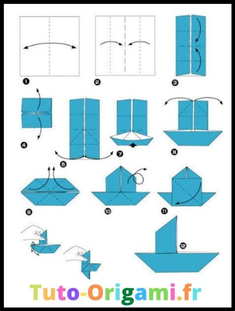 Tutoriel Pour Faire Un Bateau Avec Une Chemin E En Origami