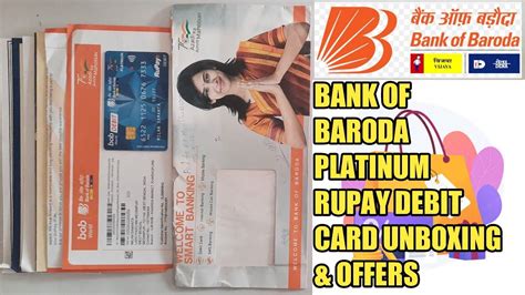 Bank Of Baroda Welcome Kit Unboxing Bank Of Baroda Platinum Debit