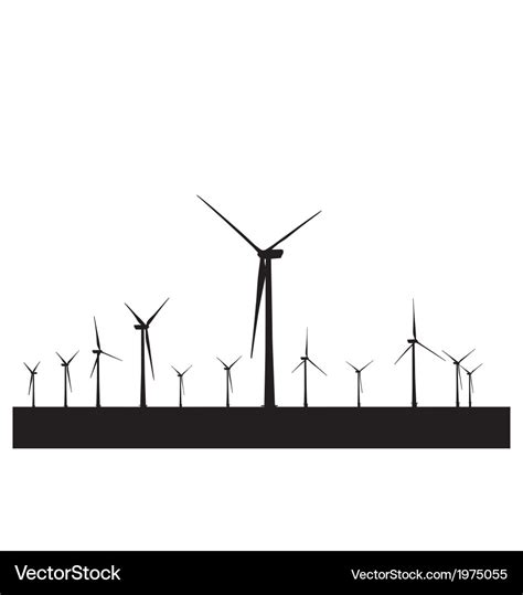 Wind Turbine Vector Free Download