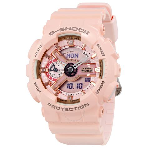 Casio G Shock Digital Dial Pink Resin Ladies Watch Gmas110mp 4a1 G