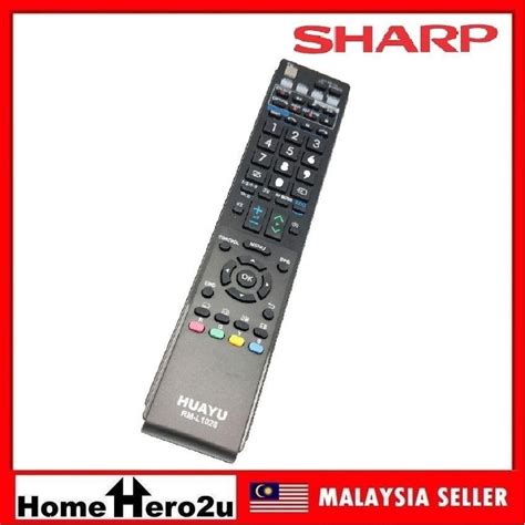 Sharp Lcd Led Tv Remote Control Replacement Huayu Rm L Homehero U