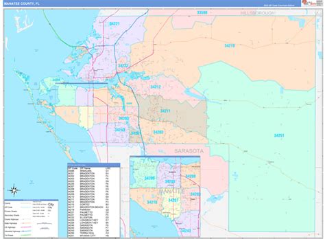 Manatee County Map With Cities