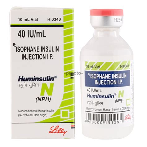 Huminsulin N 40 IU Injection Uses Dosage Side Effects Price