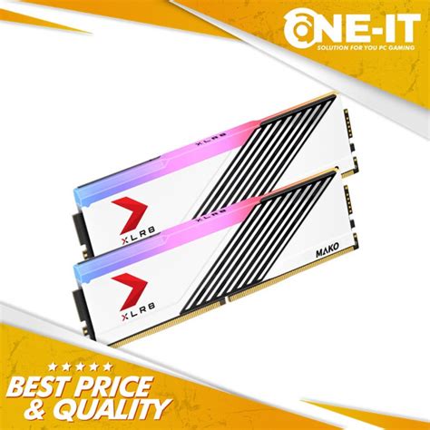 Jual RAM PNY XLR8 Gaming MAKO RGB 32GB 2 X 16GB DDR5 6000MHz White