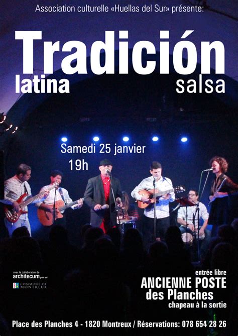 Tradición latina (salsa cubaine) / Samedi 25 janvier – Ouverture 19h, concert à 20h