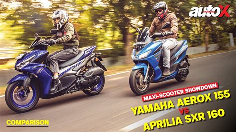 Yamaha Aerox 155 Vs Aprilia SXR 160 Practicality Or Speed