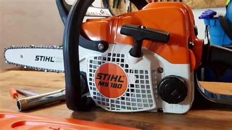 NEW CHAINSAW Stihl MS 180 UNBOXING YouTube