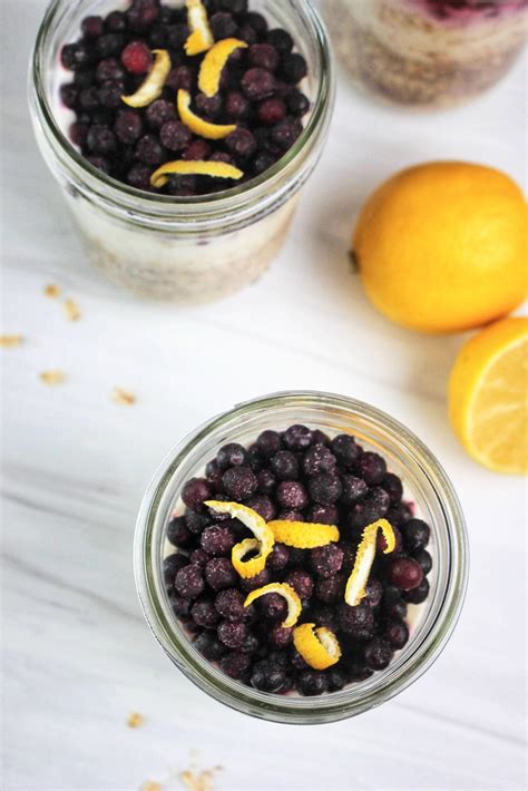 Dairy Free Lemon Blueberry Overnight Oats The Happy And Wholesome Mommy