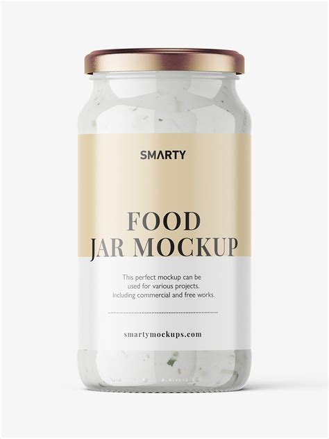 Garlic Sauce Jar Mockup Smarty Mockups