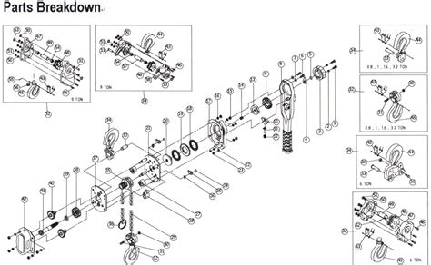 Black Bear Hoist - Black Bear Lever Hoist YL-080 Parts