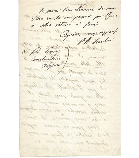 SECCHI Angelo prêtre jésuite italien 3 Lettres Autographes E 10784