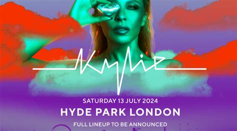 Bst Hyde Park Headliner Announced Music Superstar Kylie Heads To