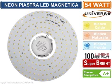 Neon Led Piastra Disco Anello Plafoniera Circolare Lampada T G Q