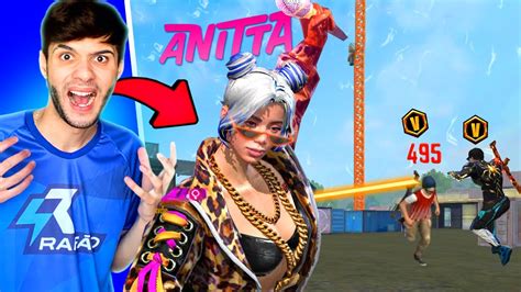 1 ANITTA Vs 1 LINE DESUMILDE No FREE FIRE YouTube