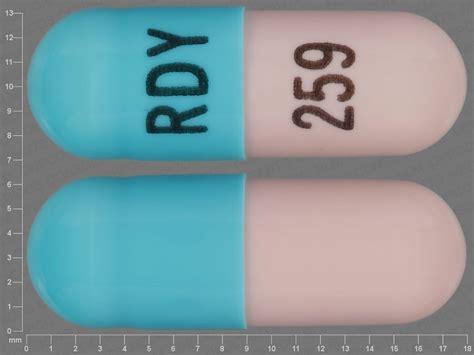 Pill Finder Rdy 259 Blue Capsule Shape