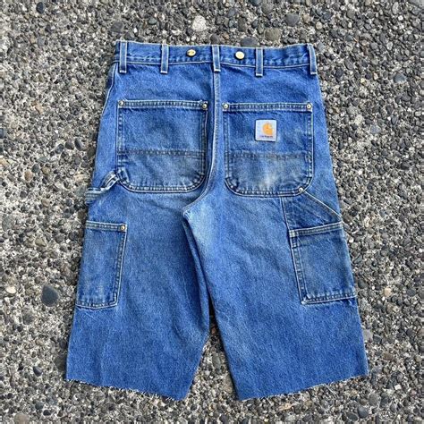 Vintage Carhartt Jorts Double Knee Cutoff Jean Depop