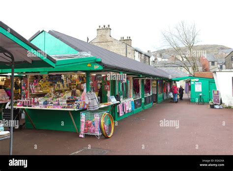 Rawtenstall market in a former cotton town in Lancashire Stock Photo ...