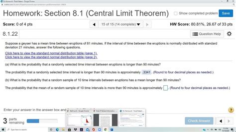 Elementary Stats Lesson 104 More Sampling Distribution Problems Section 81 Problems 14 15