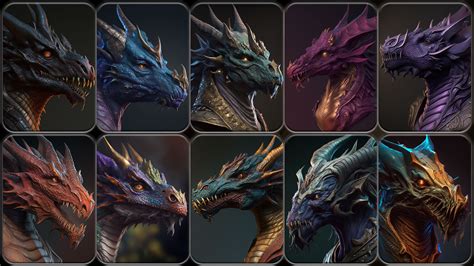 ArtStation - 300 Dragon Head Sculpt Reference Pack | 4K | v.13 | Artworks