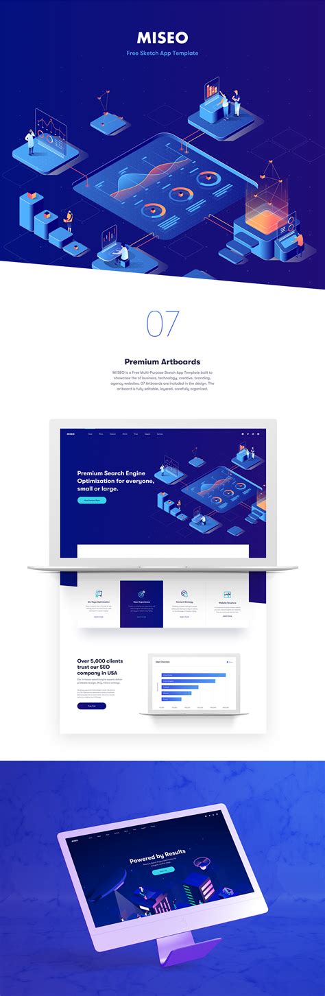 MI SEO - Free Sketch App Template :: Behance