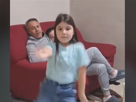 Dad Gives Blank Reaction To Daughter Dancing To Keshas Tik Tok