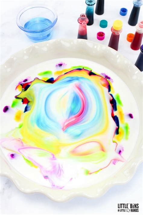 12+ milk and food coloring experiment explained Milk vinegar plastic ...