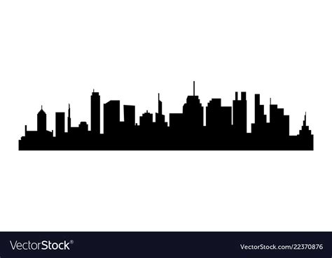 Black City Silhouette