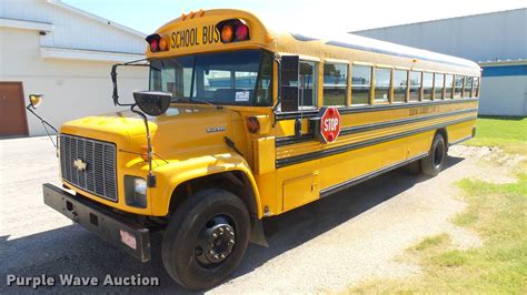 1997 Chevrolet Blue Bird School Bus In Elbing Ks Item Da7968 Sold