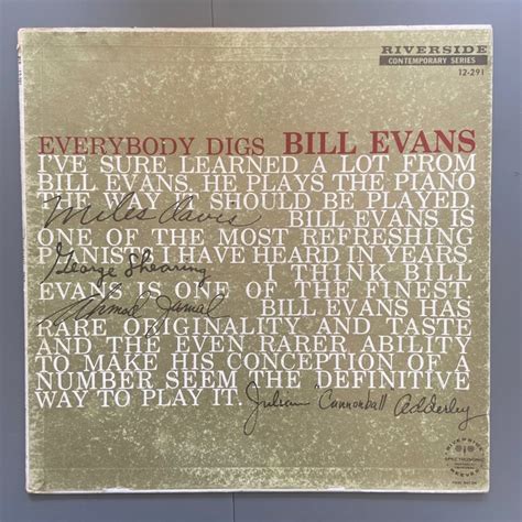 Bill Evans Everybody Digs Bill Evans U K Mono Pressing Catawiki