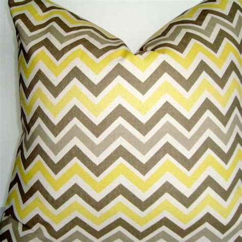 Yellow Grey Zig Zag Etsy