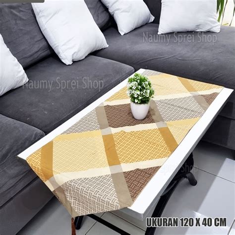 Jual TAPLAK MEJA Table Runner Aesthetic Ukuran 120x40 TAPLAK MEJA Tamu