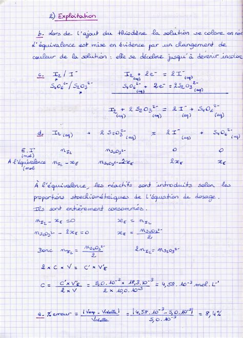 Tp Chimie St Er Ann E S Compte Rendu