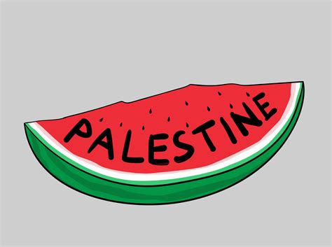 Watermolon Fruit. Watermelon Palestine Symbol 34235437 Vector Art at ...