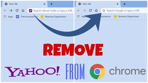 How To Change Search Engine In Google Chrome How To Remove Yahoo